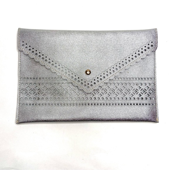 Sondra Roberts Bags Sondra Roberts Squared Silver Laser Cut